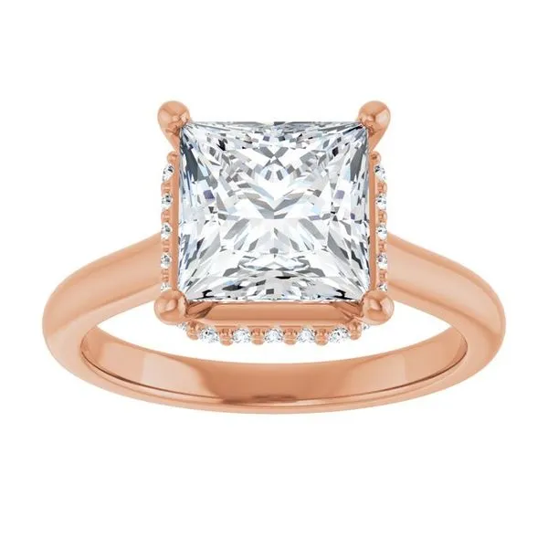 Hidden Halo-Style Engagement Ring Image 3 Raleigh Diamond Fine Jewelry Raleigh, NC