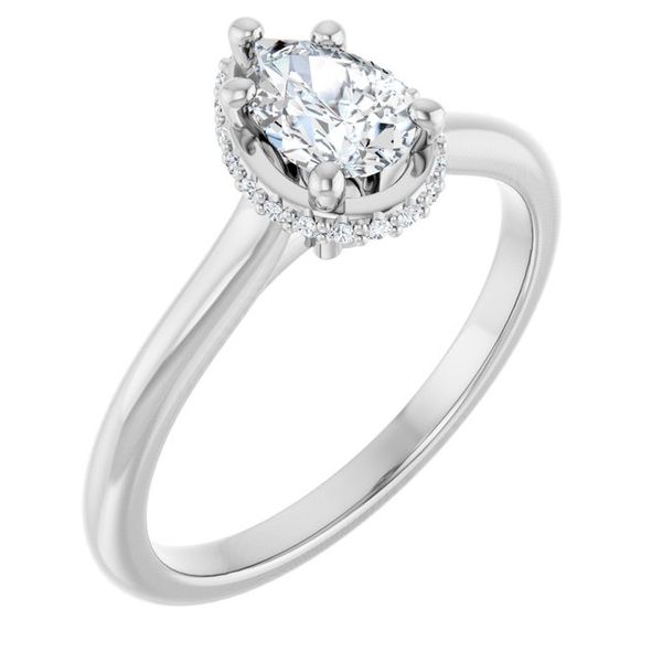Hidden Halo-Style Engagement Ring