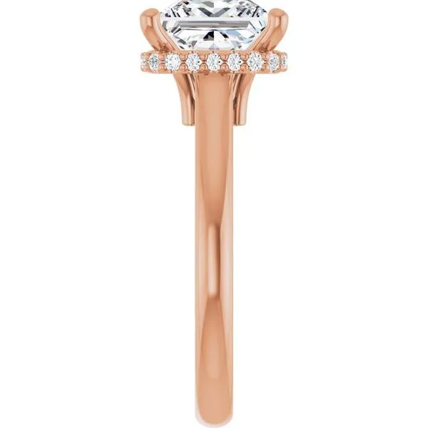 Hidden Halo-Style Engagement Ring Image 4 The Jewelry Source El Segundo, CA