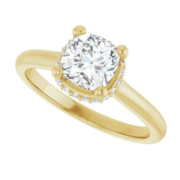 Hidden Halo-Style Engagement Ring Image 5 JF Jones Jewelers Rochester, NY