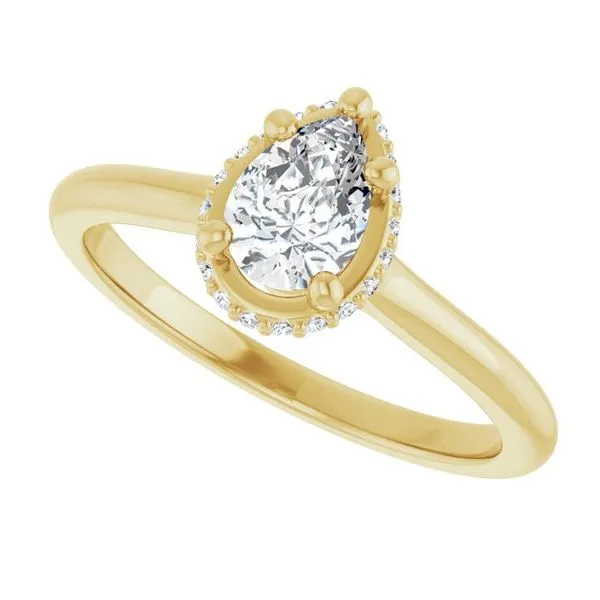 Hidden Halo-Style Engagement Ring Image 5 Don's Jewelry & Design Washington, IA