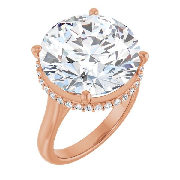 Hidden Halo-Style Engagement Ring