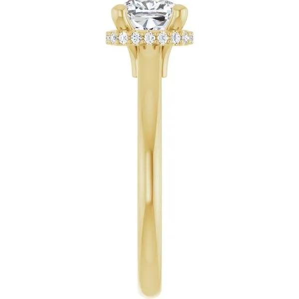 Hidden Halo-Style Engagement Ring Image 4 Don's Jewelry & Design Washington, IA