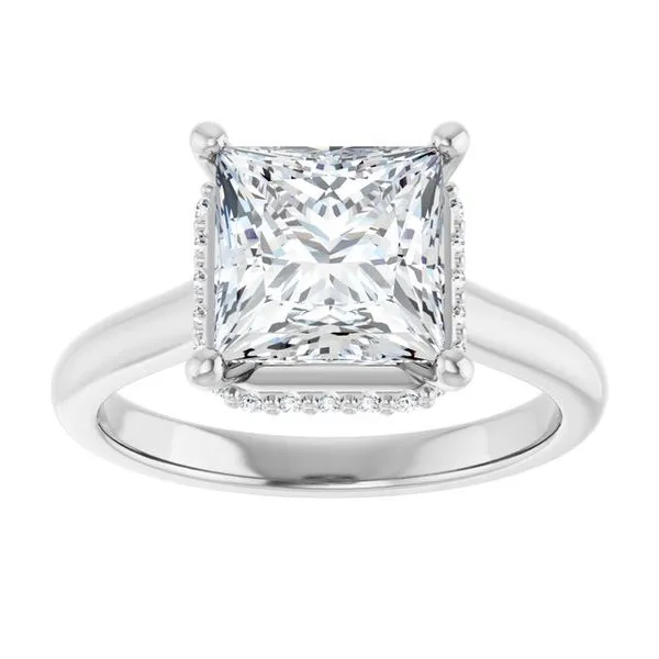 Hidden Halo-Style Engagement Ring Image 3 JF Jones Jewelers Rochester, NY