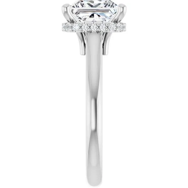 Hidden Halo-Style Engagement Ring Image 4 Michael Szwed Jewelers Longmeadow, MA