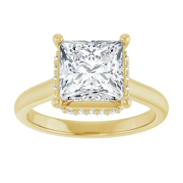 Hidden Halo-Style Engagement Ring Image 3 Ocean View Jewelers Millville, DE