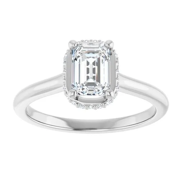 Hidden Halo-Style Engagement Ring Image 3 Michael Szwed Jewelers Longmeadow, MA