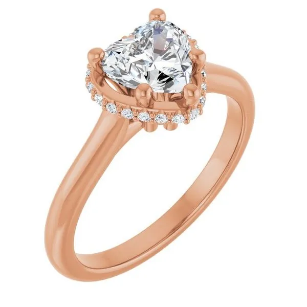 Hidden Halo-Style Engagement Ring Don's Jewelry & Design Washington, IA