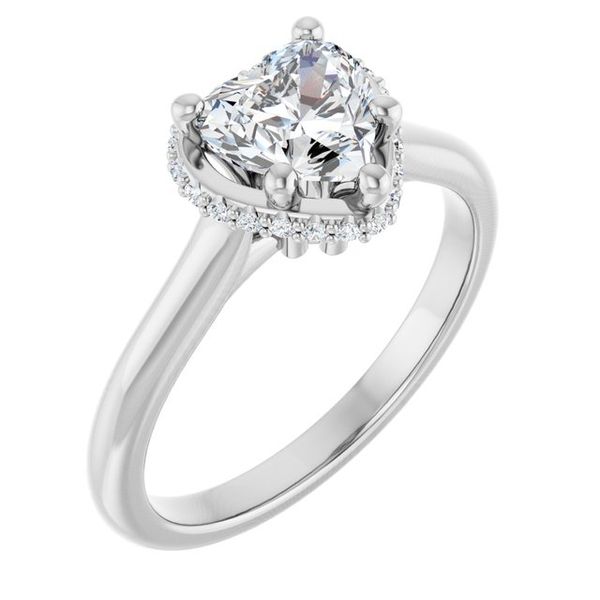 Hidden Halo-Style Engagement Ring