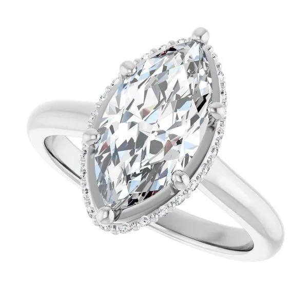 Hidden Halo-Style Engagement Ring Image 5 Clater Jewelers Louisville, KY