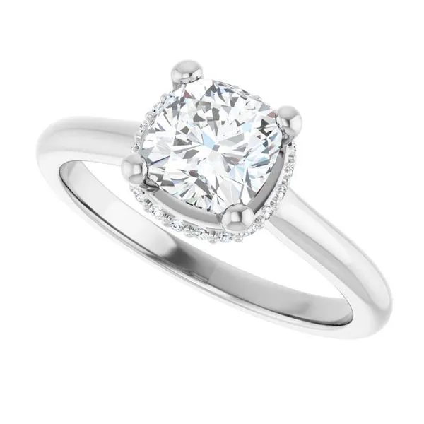 Hidden Halo-Style Engagement Ring Image 5 J. Thomas Jewelers Rochester Hills, MI