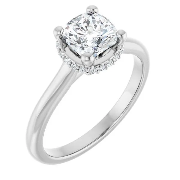 Hidden Halo-Style Engagement Ring J. Thomas Jewelers Rochester Hills, MI