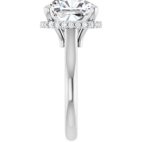 Hidden Halo-Style Engagement Ring Image 4 Ask Design Jewelers Olean, NY