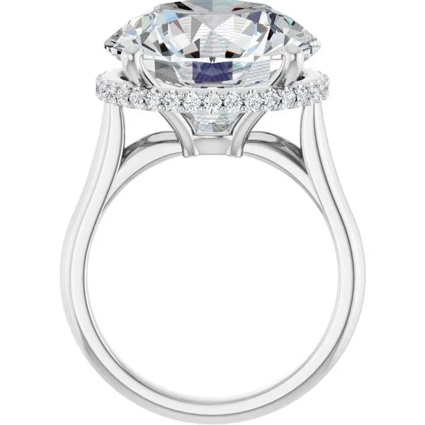 Hidden Halo-Style Engagement Ring Image 2 J. West Jewelers Round Rock, TX