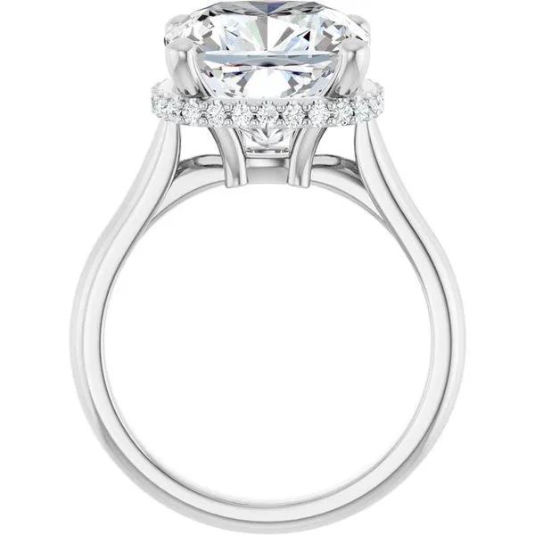Hidden Halo-Style Engagement Ring Image 2 Vulcan's Forge LLC KANSAS CITY, MO