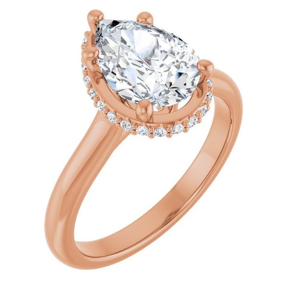 Hidden Halo-Style Engagement Ring