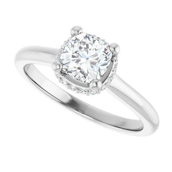Hidden Halo-Style Engagement Ring Image 5 Raleigh Diamond Fine Jewelry Raleigh, NC