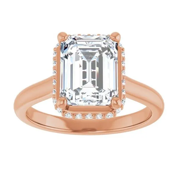 Hidden Halo-Style Engagement Ring Image 3 J. Thomas Jewelers Rochester Hills, MI