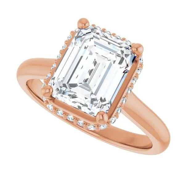 Hidden Halo-Style Engagement Ring Image 5 Don's Jewelry & Design Washington, IA