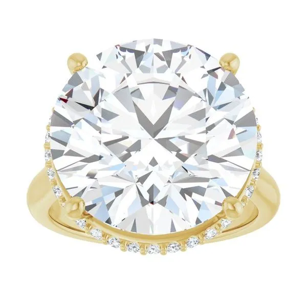 Hidden Halo-Style Engagement Ring Image 3 Futer Bros Jewelers York, PA