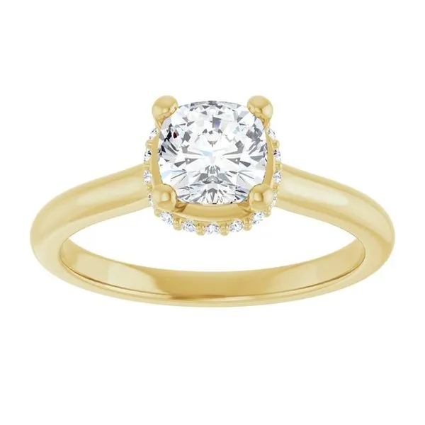 Hidden Halo-Style Engagement Ring Image 3 Stuart Benjamin & Co. Jewelry Designs San Diego, CA