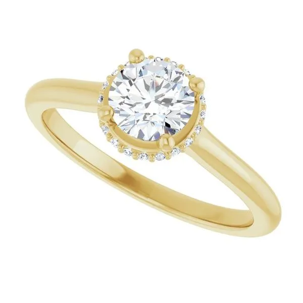 Hidden Halo-Style Engagement Ring Image 5 Redlands Jewelers Redlands, CA