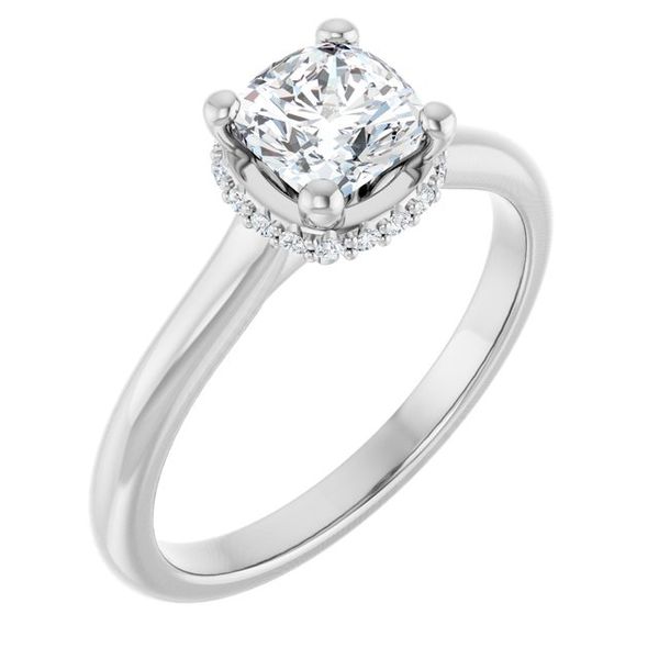 Hidden Halo-Style Engagement Ring