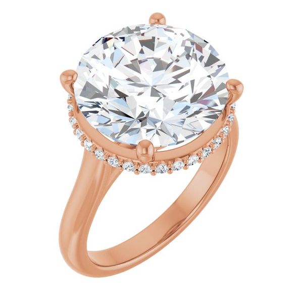 Hidden Halo-Style Engagement Ring