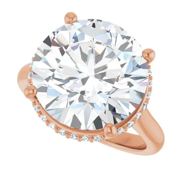 Hidden Halo-Style Engagement Ring Image 5 J. West Jewelers Round Rock, TX