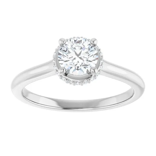 Hidden Halo-Style Engagement Ring Image 3 Austin's Fine Diamonds & Jewelry Lyndhurst, NJ
