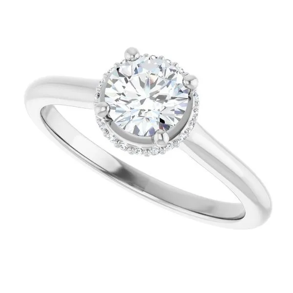 Hidden Halo-Style Engagement Ring Image 5 Stuart Benjamin & Co. Jewelry Designs San Diego, CA