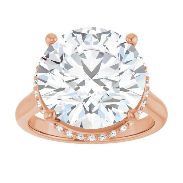 Hidden Halo-Style Engagement Ring Image 3 Raleigh Diamond Fine Jewelry Raleigh, NC