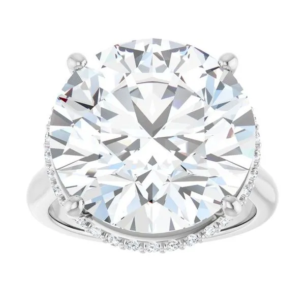 Hidden Halo-Style Engagement Ring Image 3 Don's Jewelry & Design Washington, IA