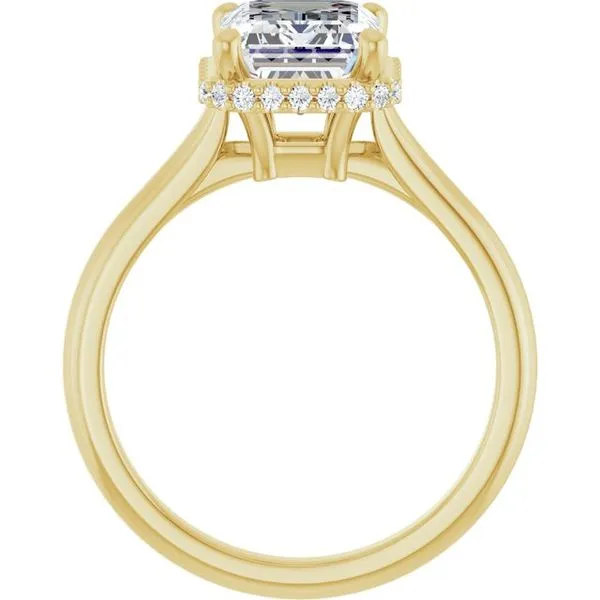 Hidden Halo-Style Engagement Ring Image 2 Hudson Valley Goldsmith New Paltz, NY