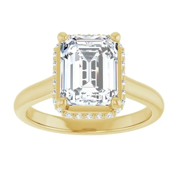 Hidden Halo-Style Engagement Ring Image 3 J. Thomas Jewelers Rochester Hills, MI