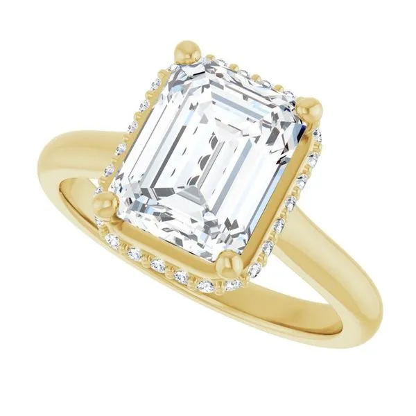 Hidden Halo-Style Engagement Ring Image 5 J. Thomas Jewelers Rochester Hills, MI