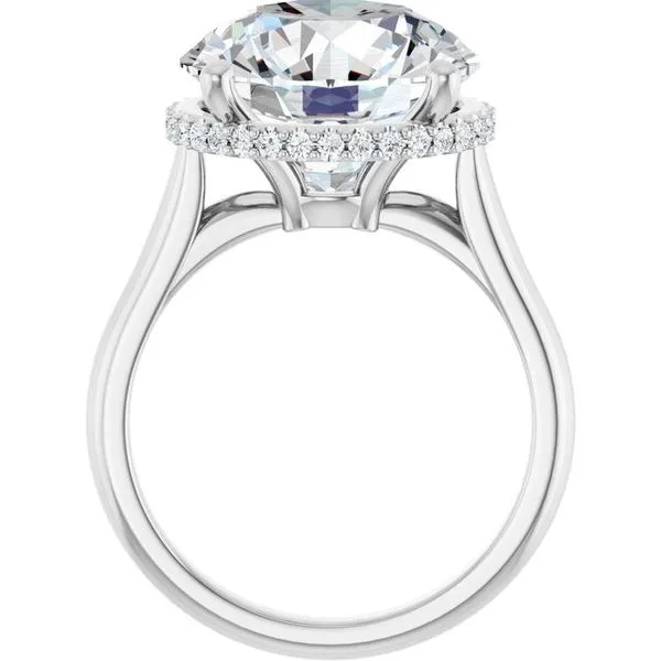 Hidden Halo-Style Engagement Ring Image 2 Vulcan's Forge LLC KANSAS CITY, MO