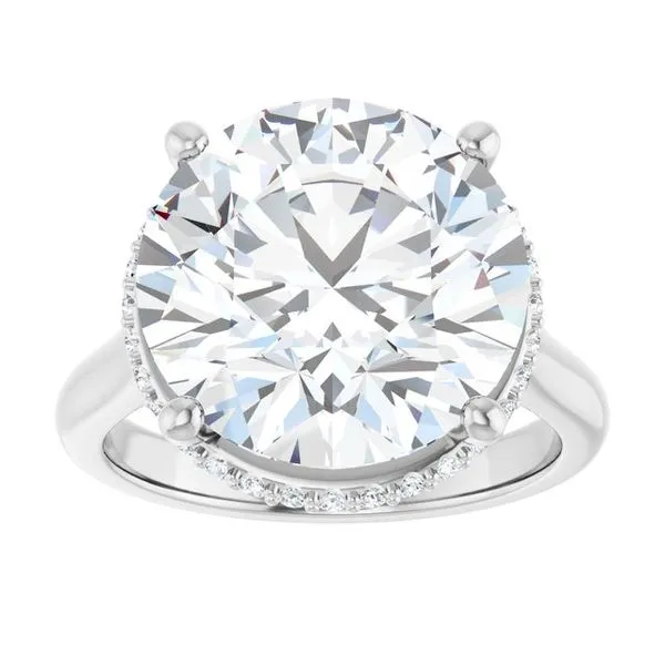 Hidden Halo-Style Engagement Ring Image 3 Ocean View Jewelers Millville, DE