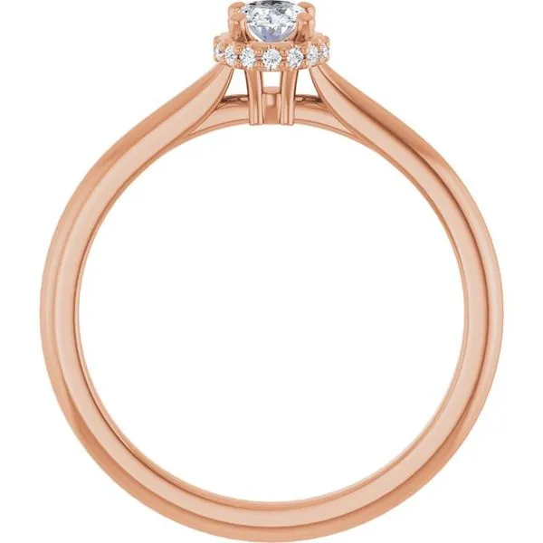 Hidden Halo-Style Engagement Ring Image 2 J. West Jewelers Round Rock, TX