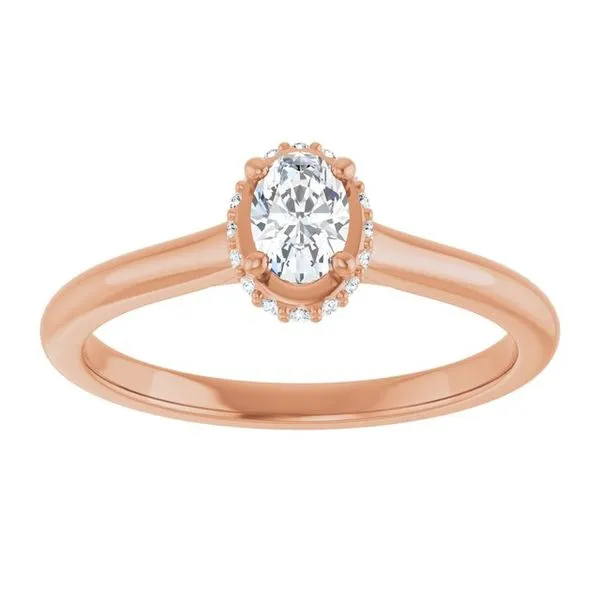 Hidden Halo-Style Engagement Ring Image 3 J. West Jewelers Round Rock, TX