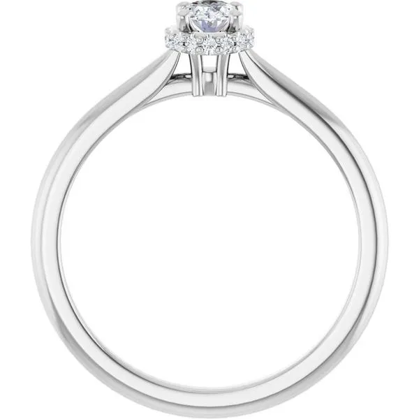 Hidden Halo-Style Engagement Ring Image 2 Hudson Valley Goldsmith New Paltz, NY