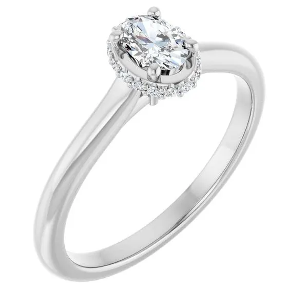 Hidden Halo-Style Engagement Ring