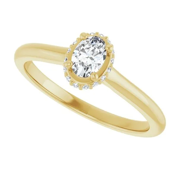 Hidden Halo-Style Engagement Ring Image 5 Don's Jewelry & Design Washington, IA