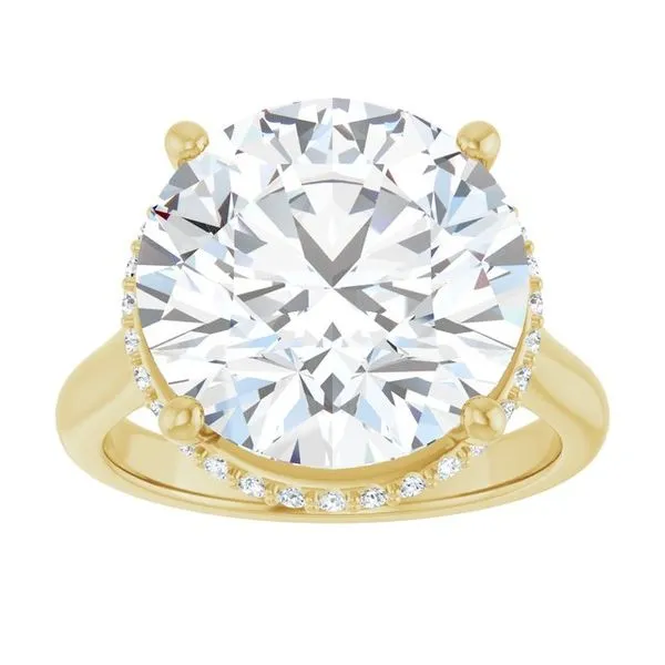 Hidden Halo-Style Engagement Ring Image 3 Ocean View Jewelers Millville, DE