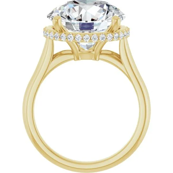 Hidden Halo-Style Engagement Ring Image 2 Paul James Jewelers Angels Camp, CA