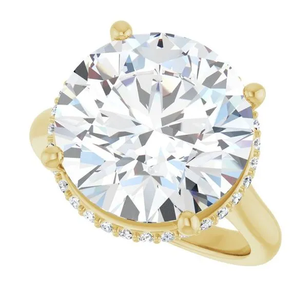 Hidden Halo-Style Engagement Ring Image 5 Futer Bros Jewelers York, PA