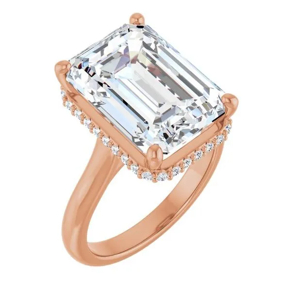 Hidden Halo-Style Engagement Ring Don's Jewelry & Design Washington, IA