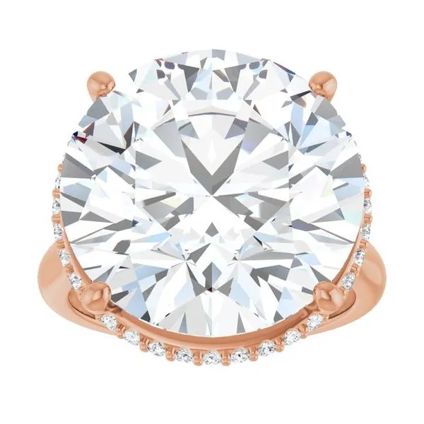 Hidden Halo-Style Engagement Ring Image 3 House of Silva Wooster, OH