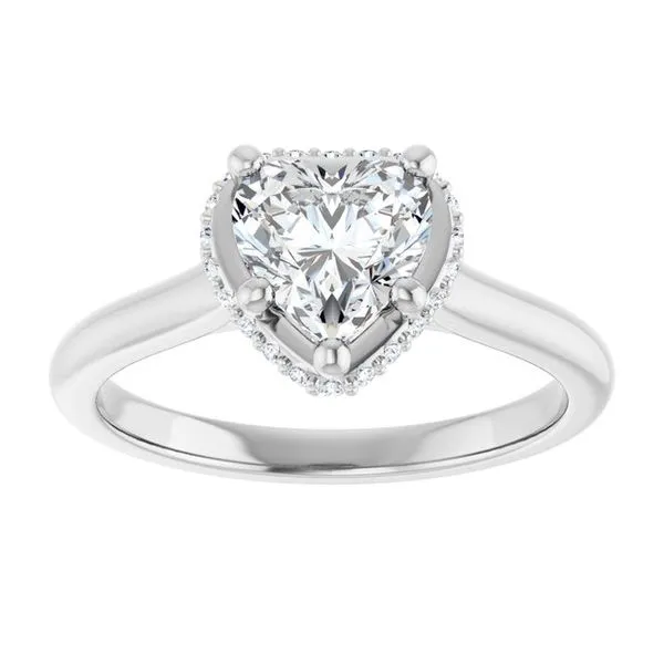 Hidden Halo-Style Engagement Ring Image 3 Don's Jewelry & Design Washington, IA