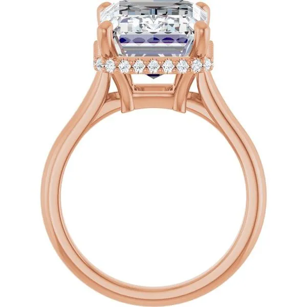 Hidden Halo-Style Engagement Ring Image 2 Collard Jewelers League City, TX